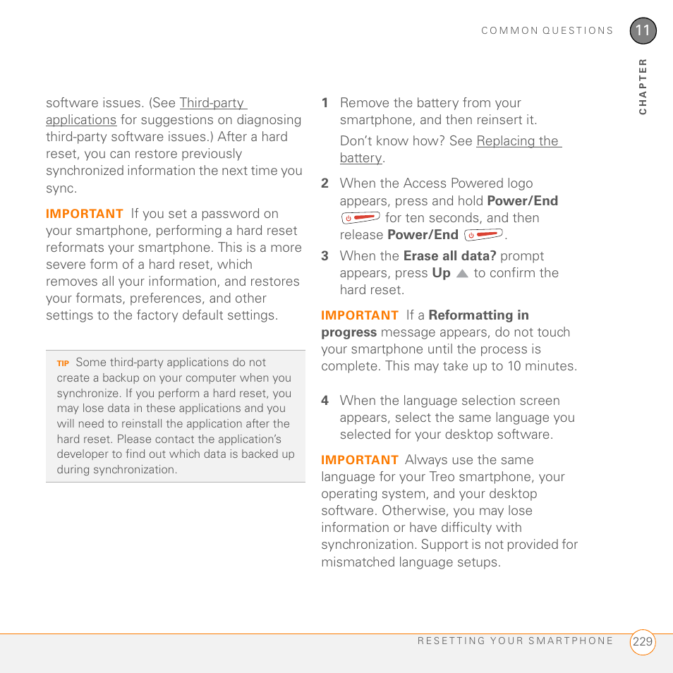 Palm 755P User Manual | Page 229 / 304