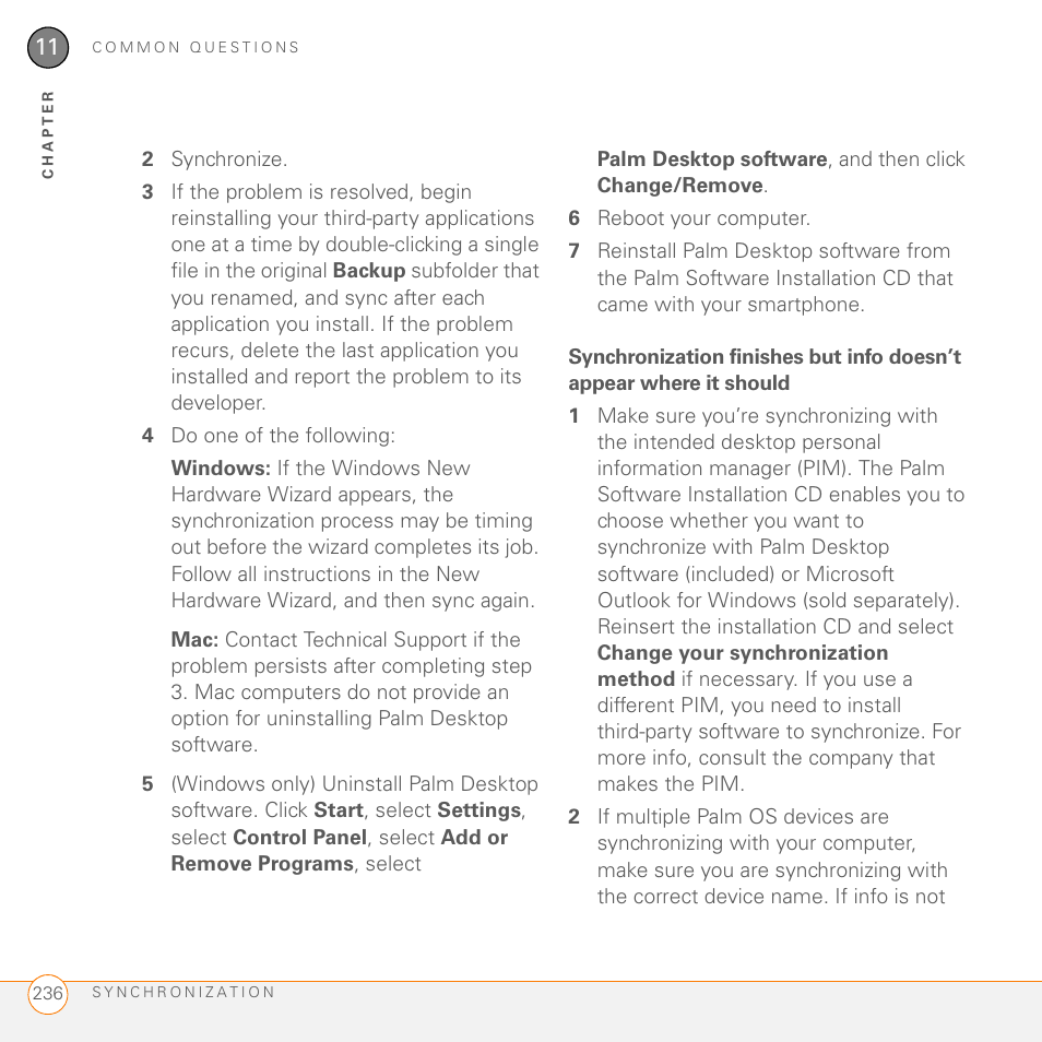 Palm 755P User Manual | Page 236 / 304