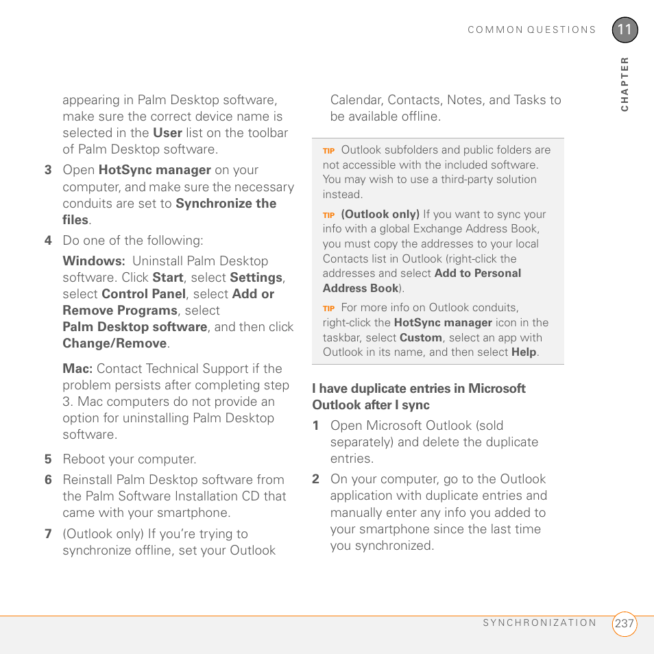 Palm 755P User Manual | Page 237 / 304