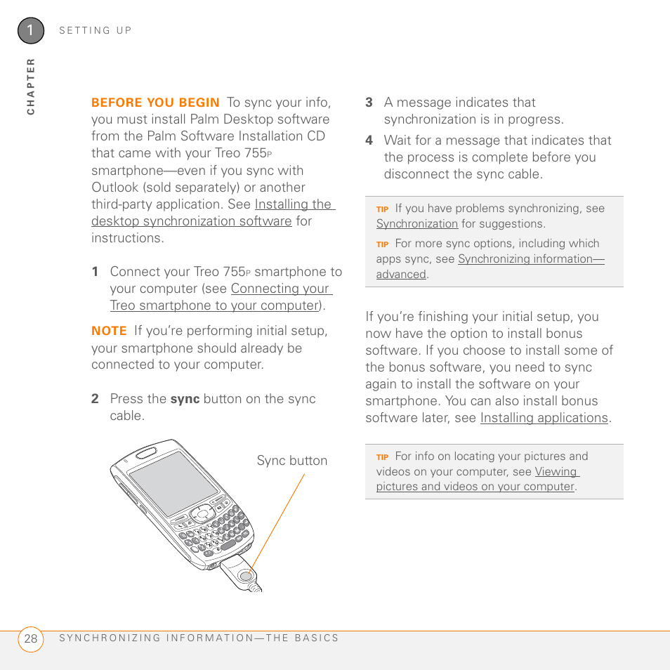 Palm 755P User Manual | Page 28 / 304