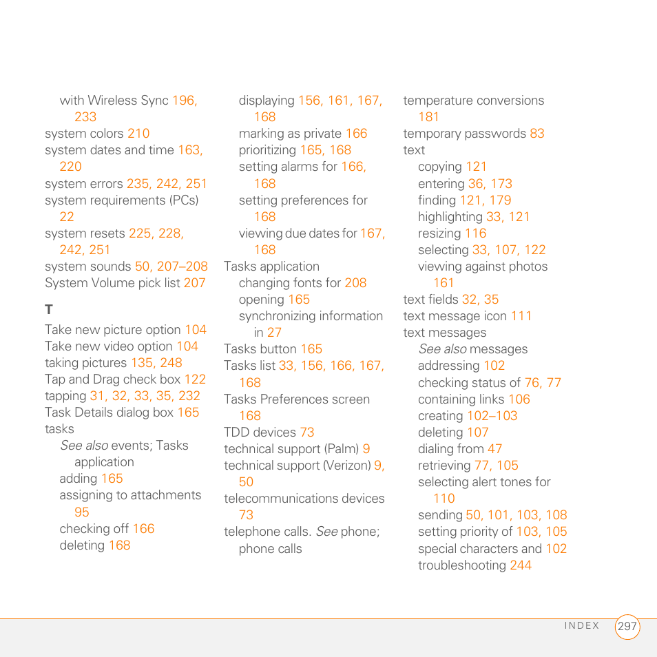 Palm 755P User Manual | Page 297 / 304