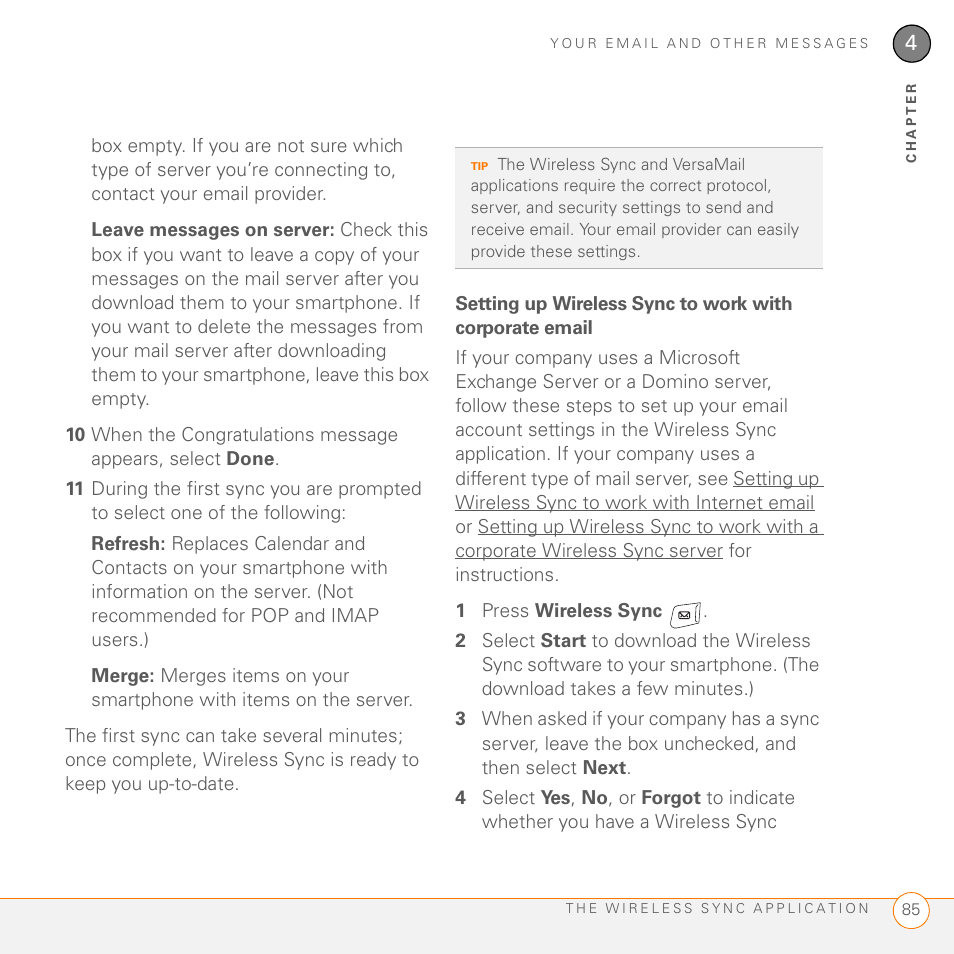 Palm 755P User Manual | Page 85 / 304