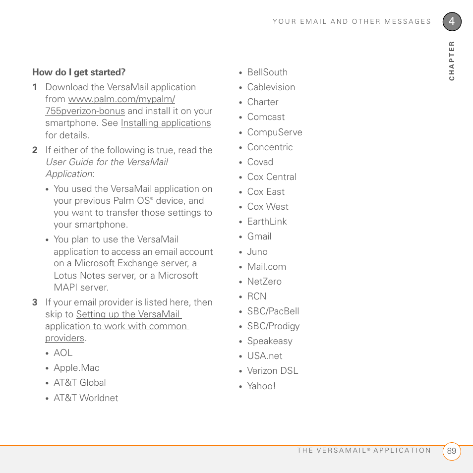 How do i get started | Palm 755P User Manual | Page 89 / 304