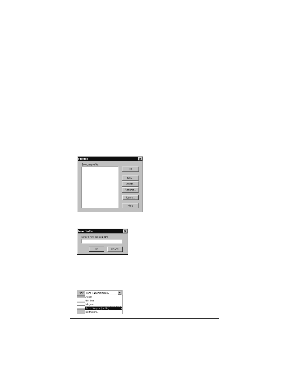 Creating a user profile, To create a user profile, See “creating a user profile” in chapter 6 | Palm IIIc User Manual | Page 170 / 246