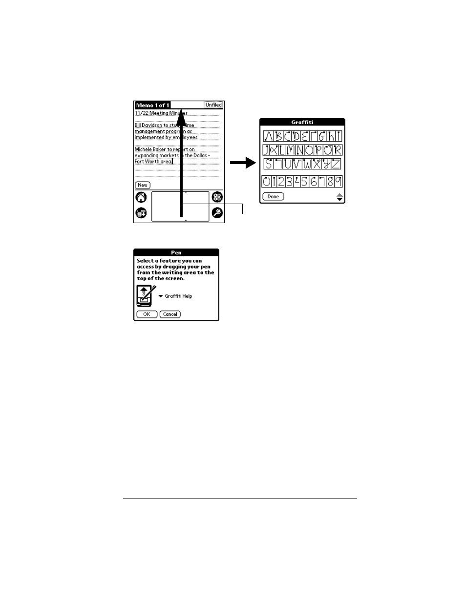 To change the pen preferences | Palm IIIc User Manual | Page 175 / 246