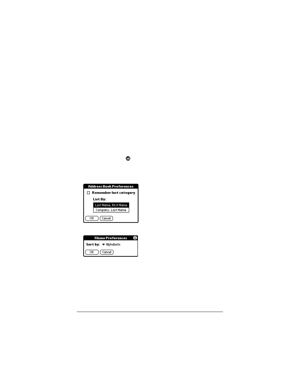 Sorting lists of records, To sort records in to do list and expense, To sort records in address book and memo pad | Palm IIIc User Manual | Page 77 / 246