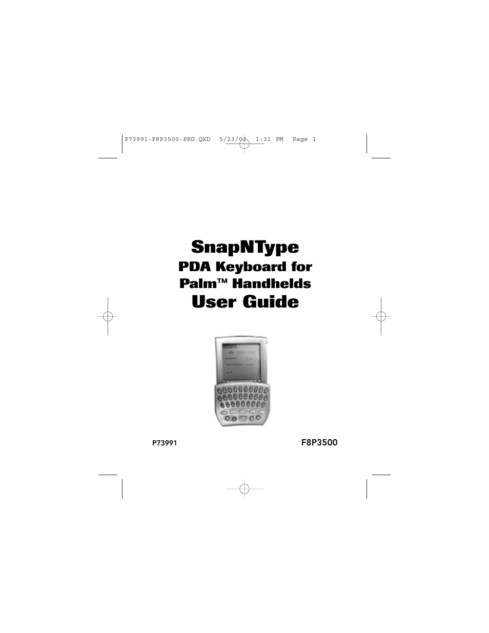 Palm F8P3500 User Manual | 16 pages