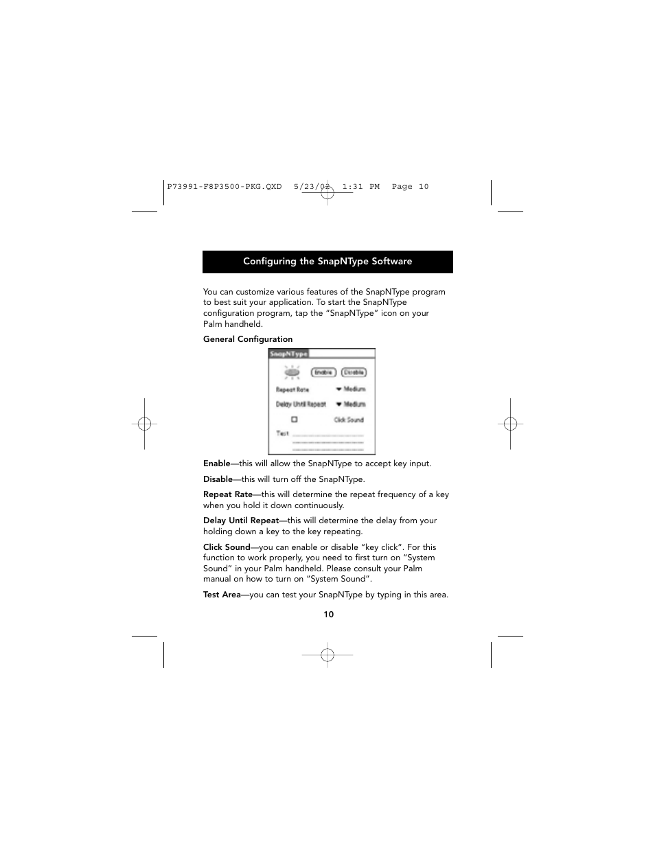 Palm F8P3500 User Manual | Page 11 / 16