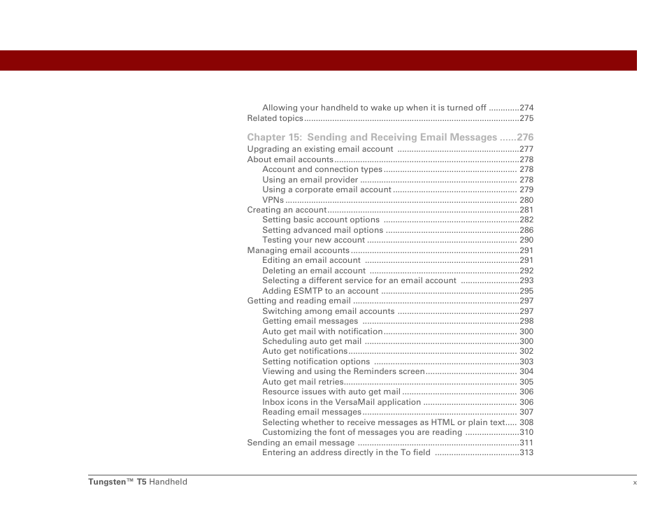 Palm Tungsten T5 User Manual | Page 10 / 675