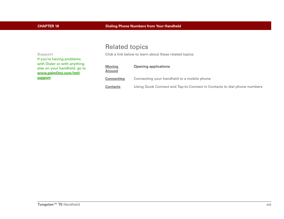 Related topics | Palm Tungsten T5 User Manual | Page 458 / 675