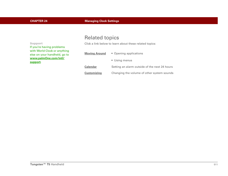 Related topics | Palm Tungsten T5 User Manual | Page 533 / 675