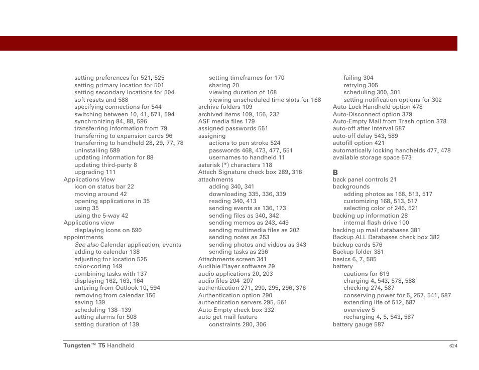 Palm Tungsten T5 User Manual | Page 646 / 675