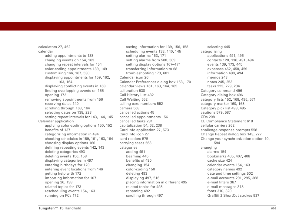 Palm Tungsten T5 User Manual | Page 648 / 675