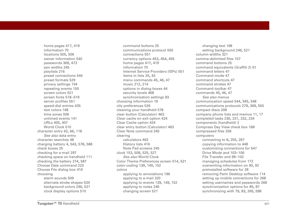 Palm Tungsten T5 User Manual | Page 649 / 675