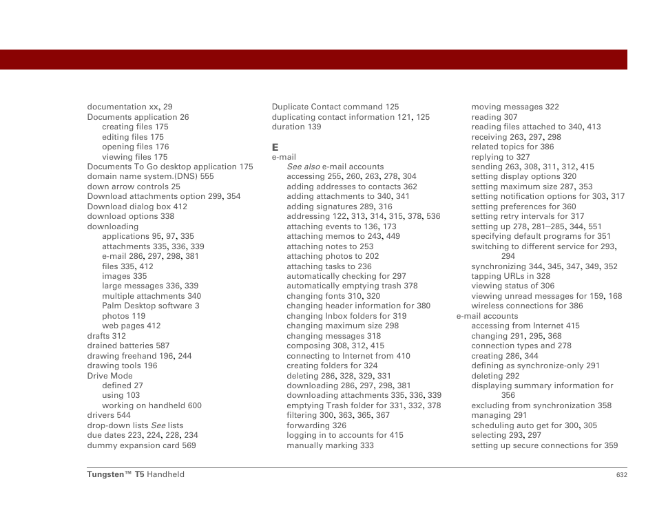 Palm Tungsten T5 User Manual | Page 654 / 675