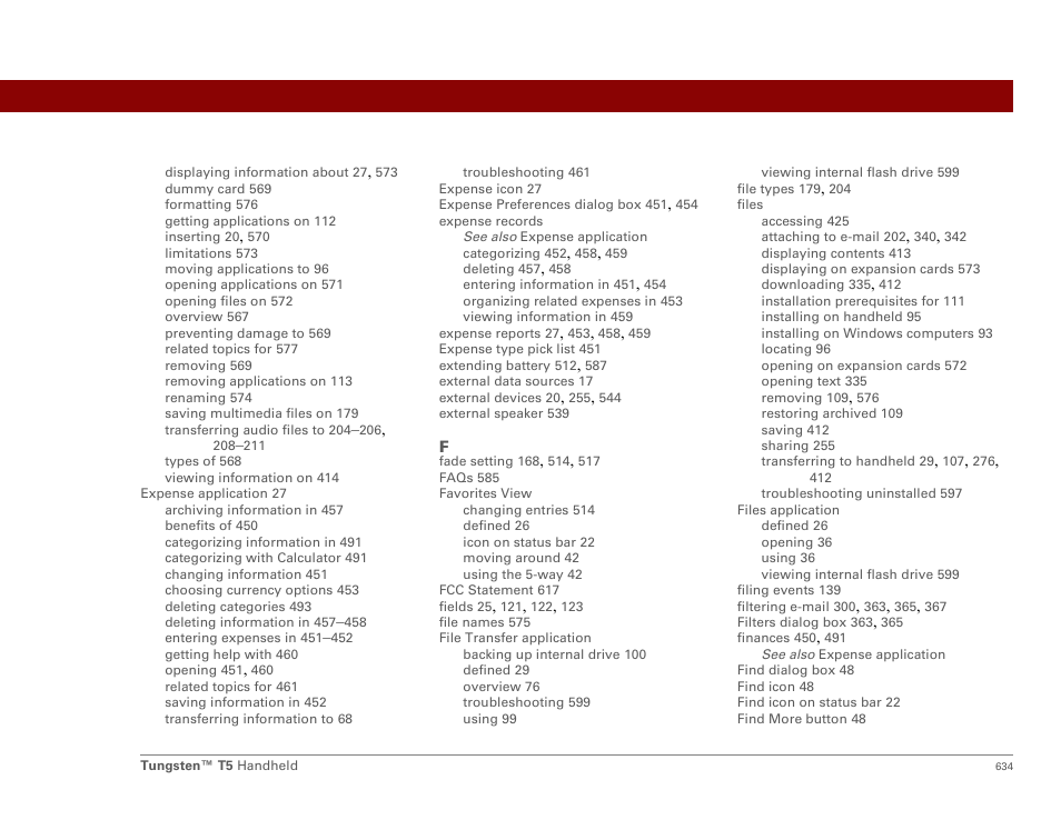 Palm Tungsten T5 User Manual | Page 656 / 675