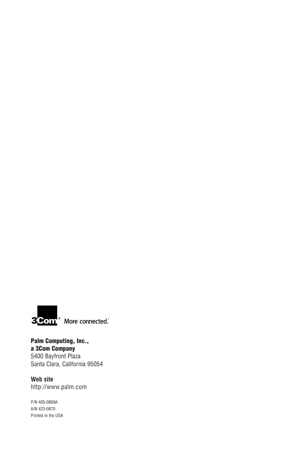 Palm CONNECT User Manual | Page 52 / 52