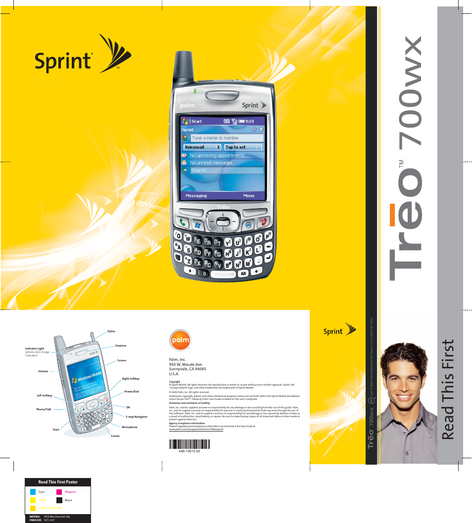 700wx, Re ad this first | Palm TREO 700WX700WX User Manual | Page 2 / 2