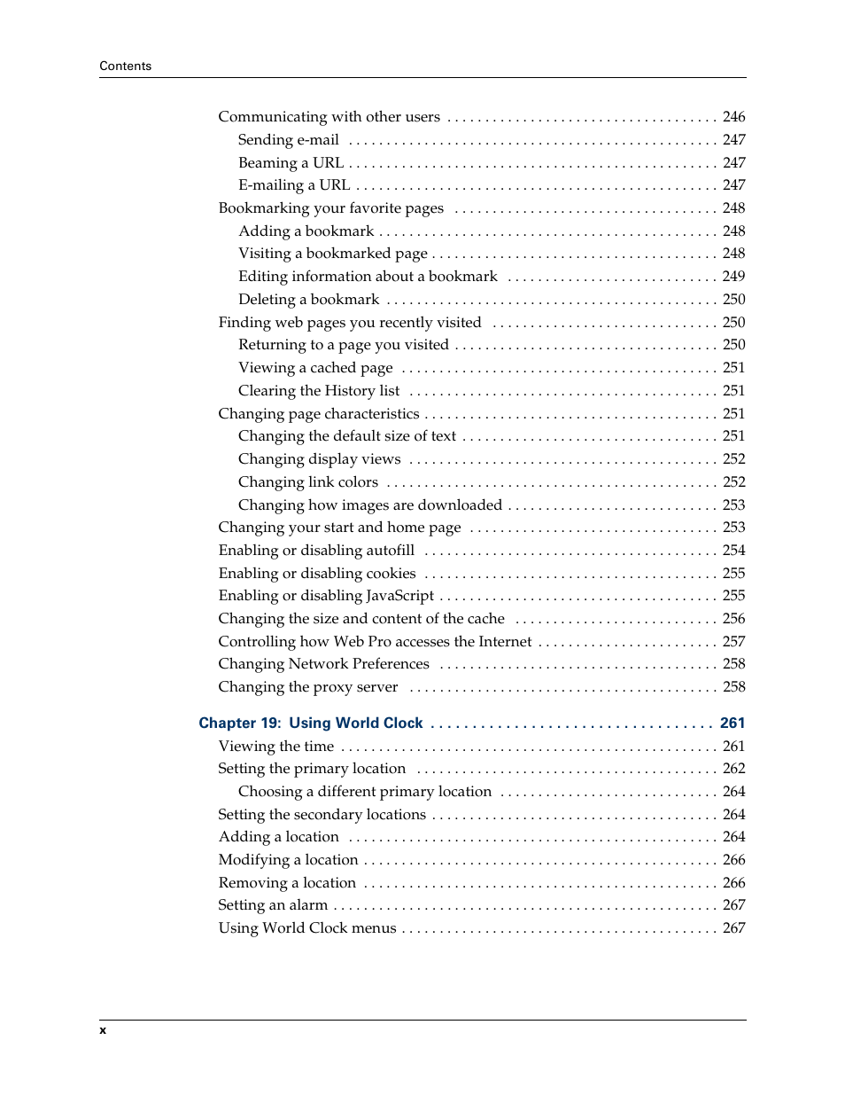 Palm T3 User Manual | Page 10 / 408