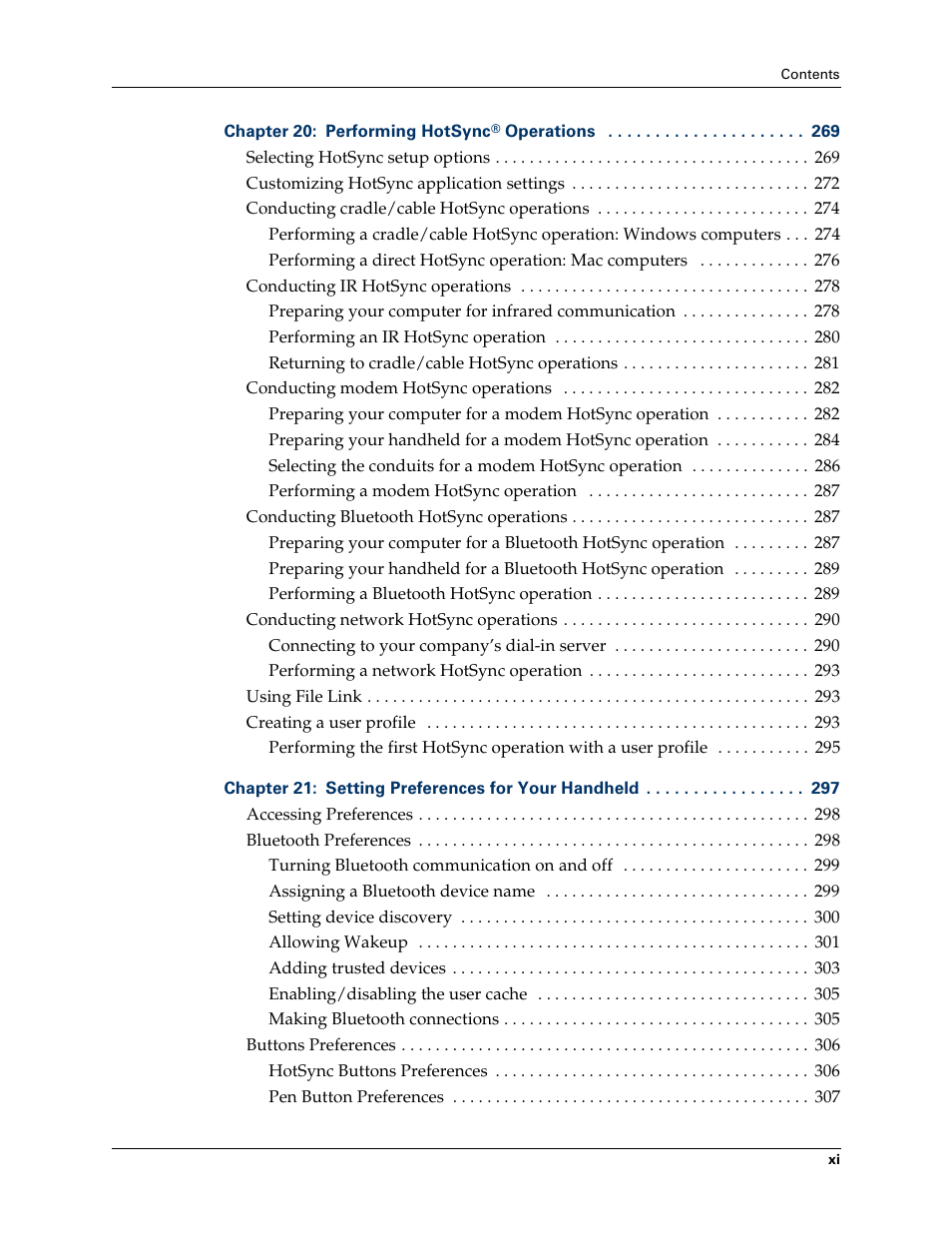 Palm T3 User Manual | Page 11 / 408