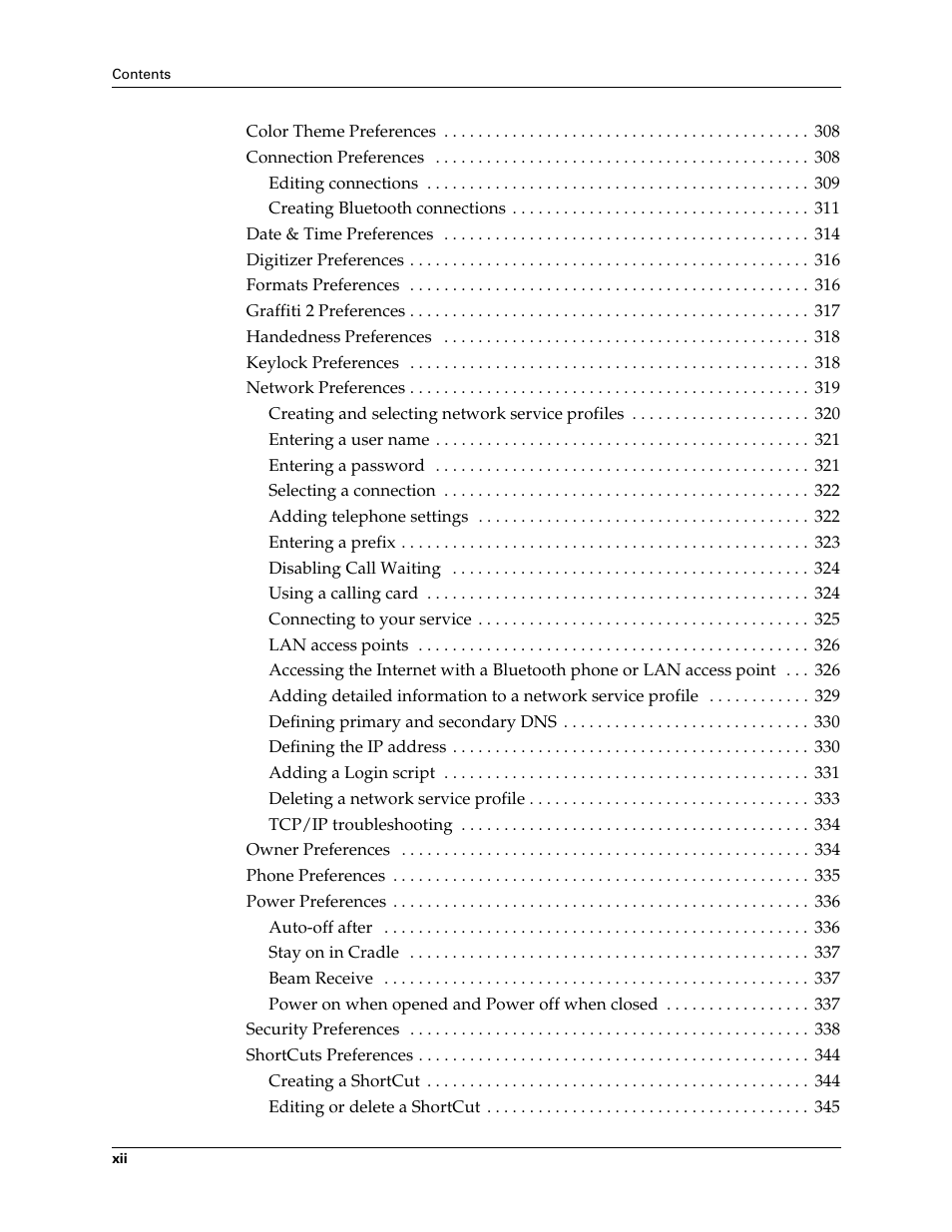 Palm T3 User Manual | Page 12 / 408