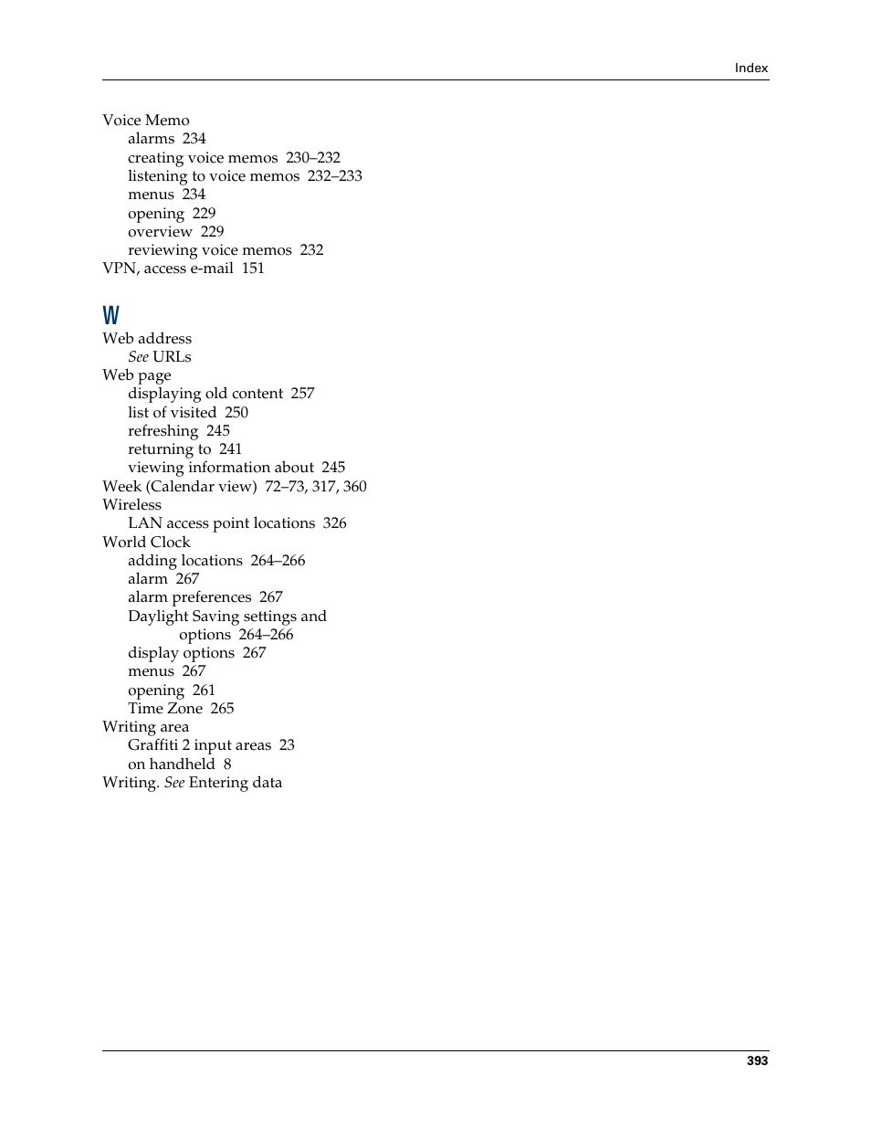 Palm T3 User Manual | Page 407 / 408