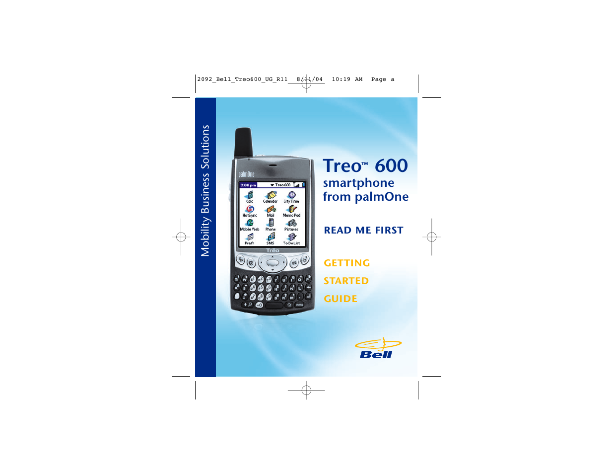 Palm Treo Smartphone 600 User Manual | 14 pages