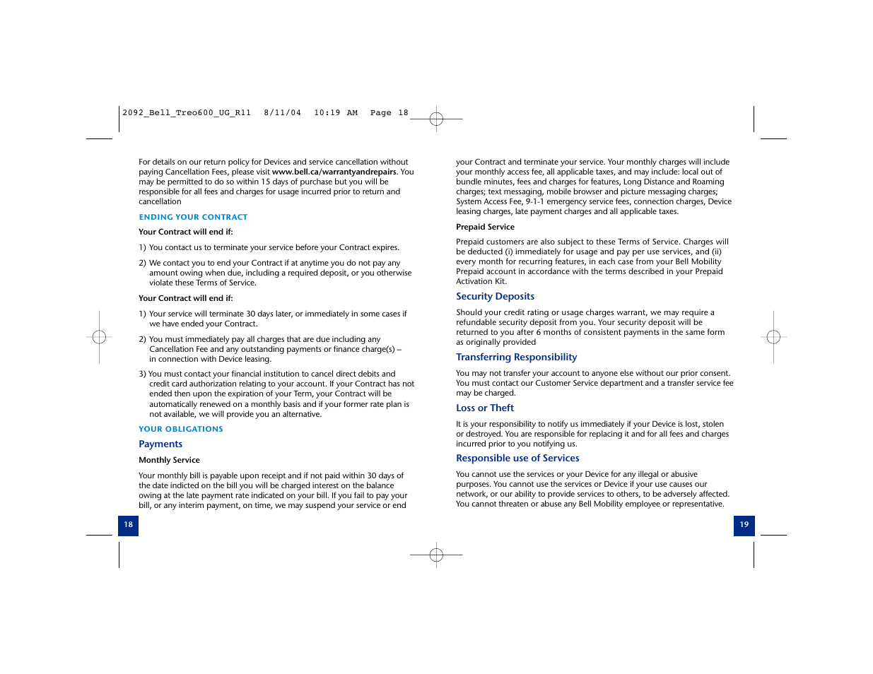 Palm Treo Smartphone 600 User Manual | Page 11 / 14