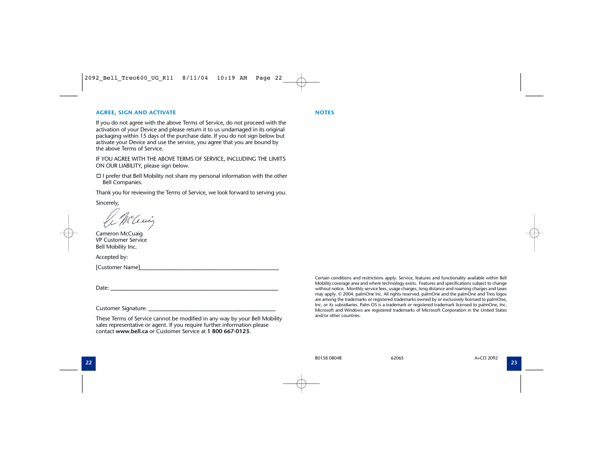 Palm Treo Smartphone 600 User Manual | Page 13 / 14