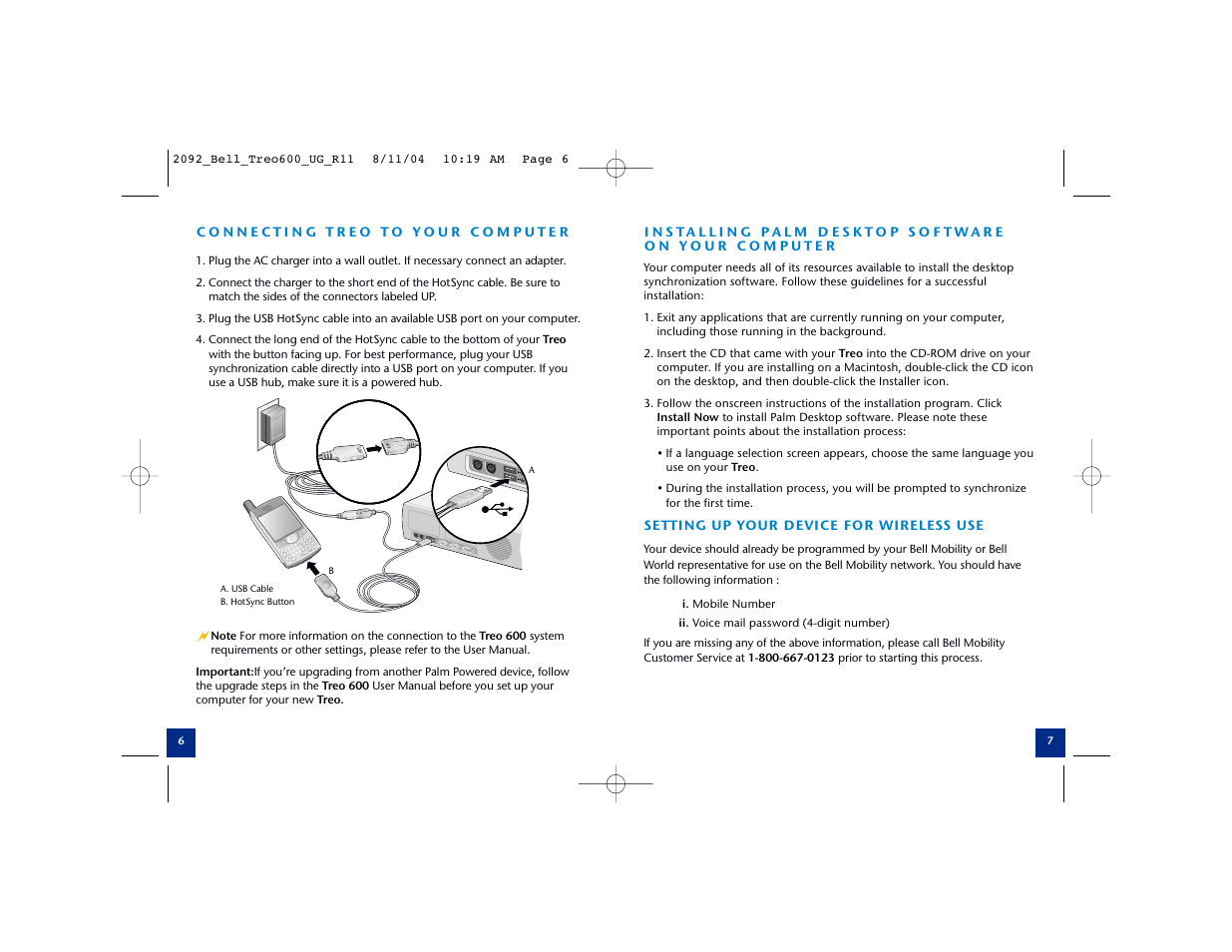 Setting up your device for wireless use | Palm Treo Smartphone 600 User Manual | Page 5 / 14