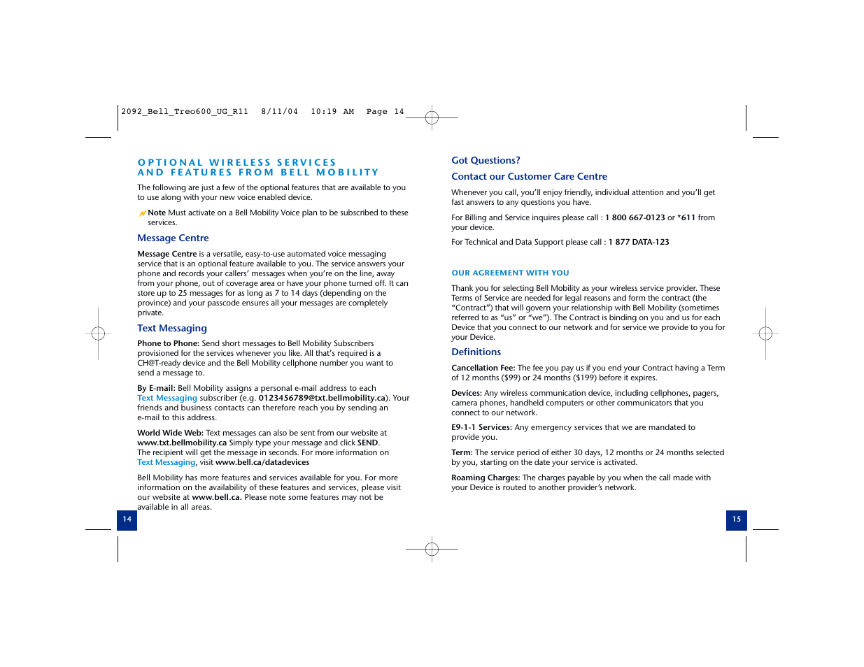 Palm Treo Smartphone 600 User Manual | Page 9 / 14