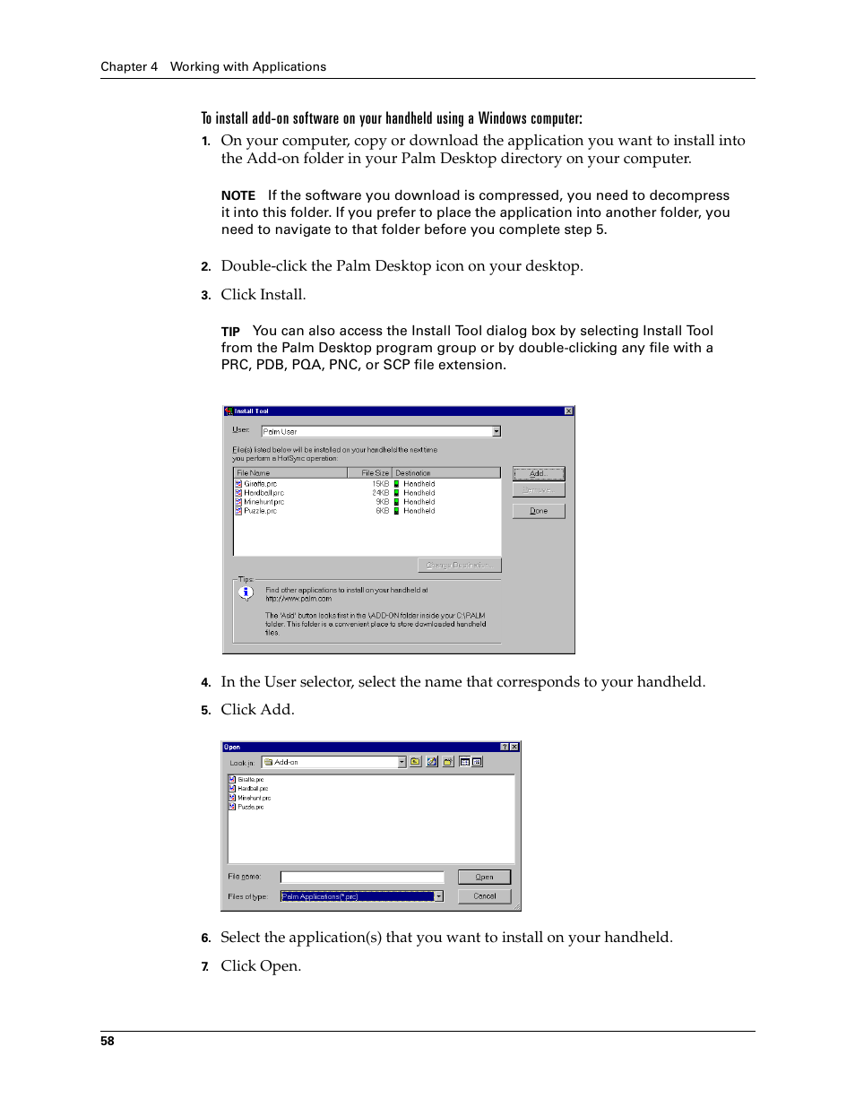 Palm TM ZIRETM HANDHELD User Manual | Page 68 / 208