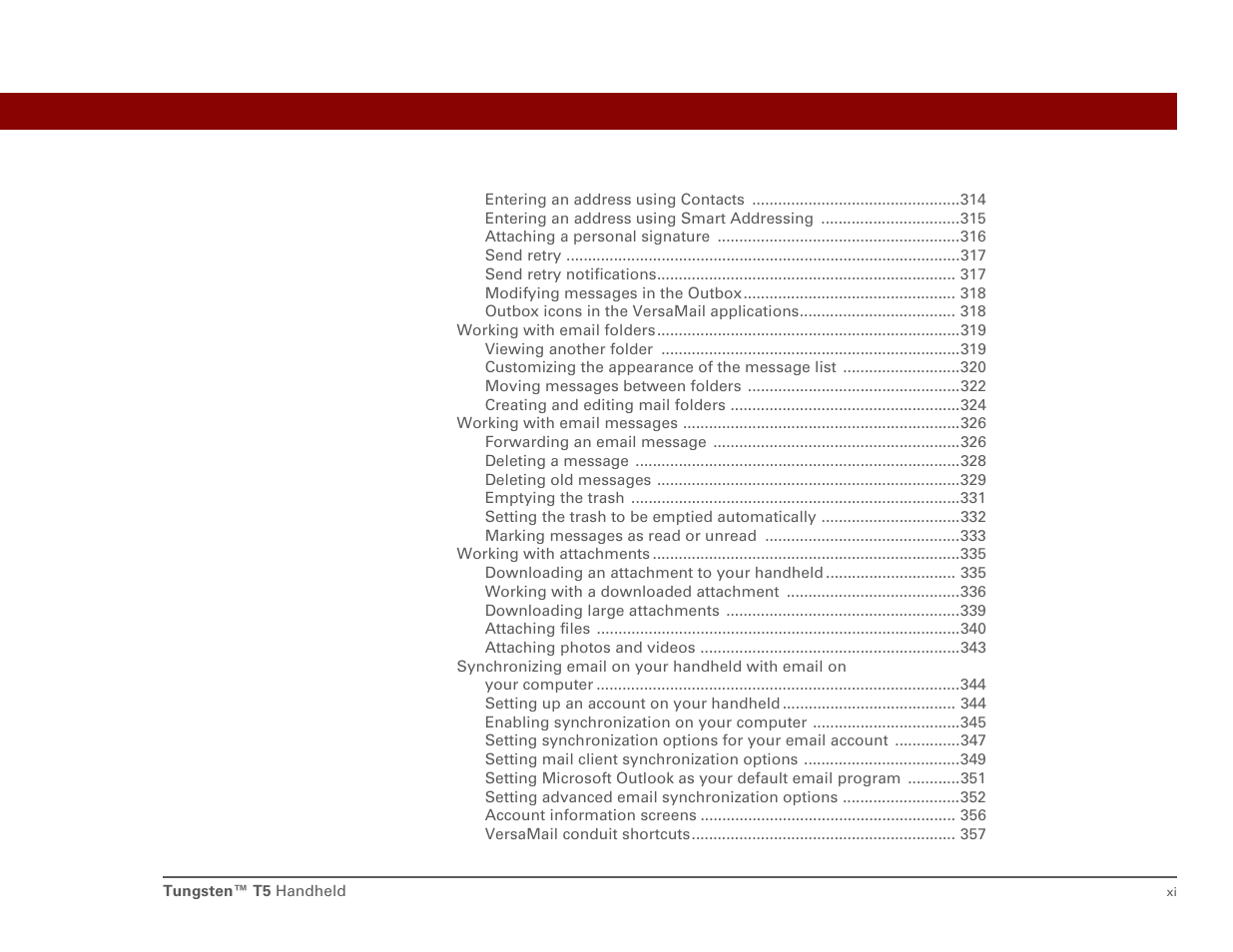 Palm T5 User Manual | Page 11 / 675