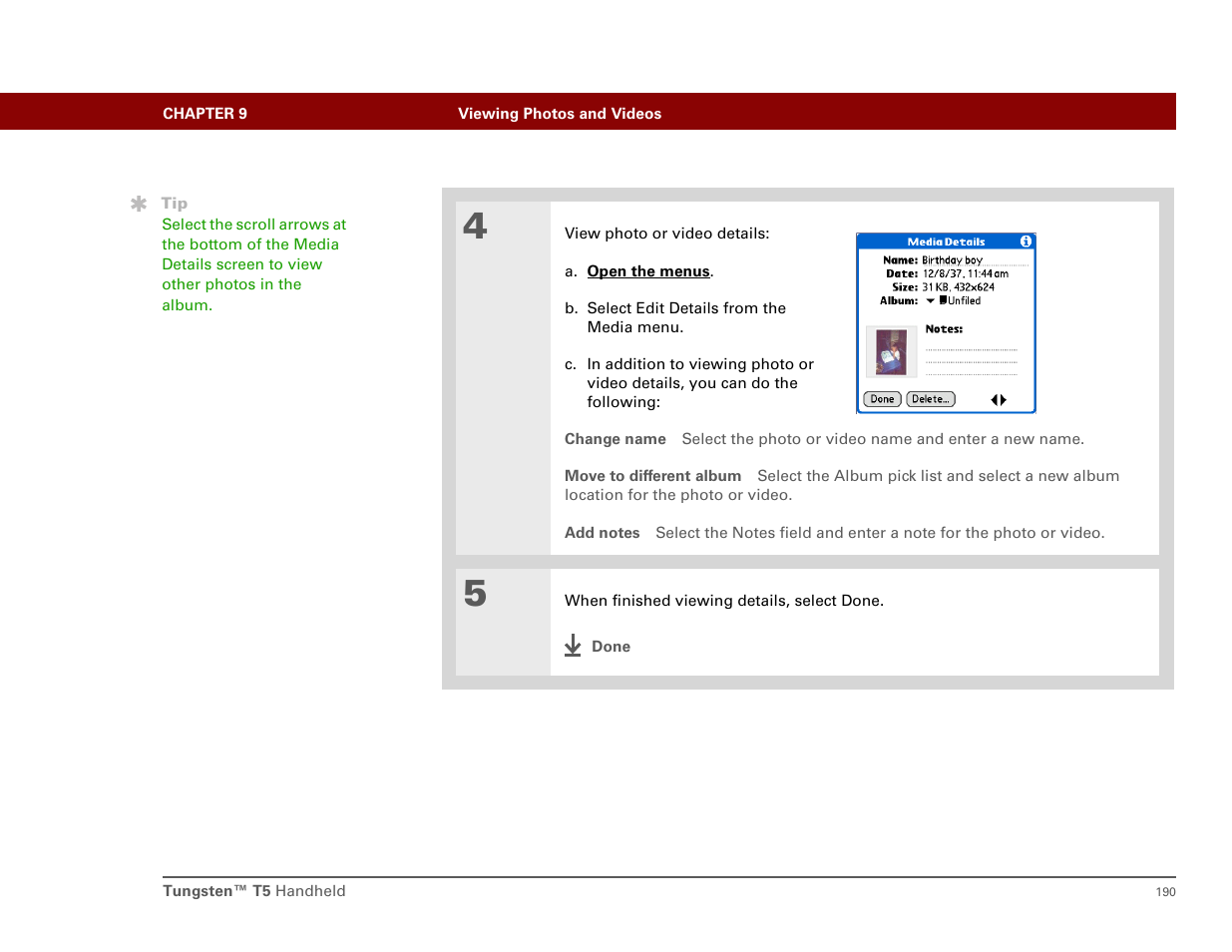 Palm T5 User Manual | Page 212 / 675