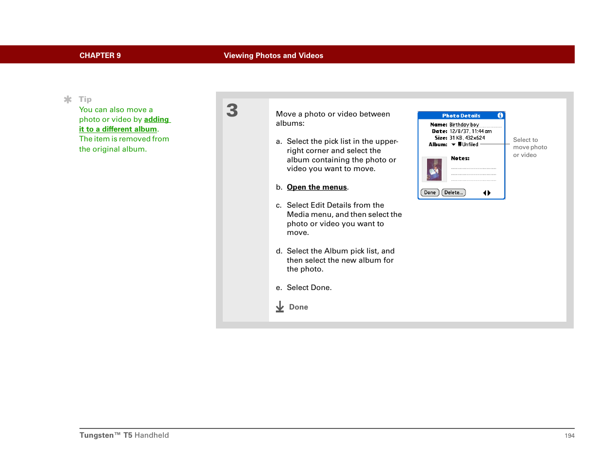 Palm T5 User Manual | Page 216 / 675