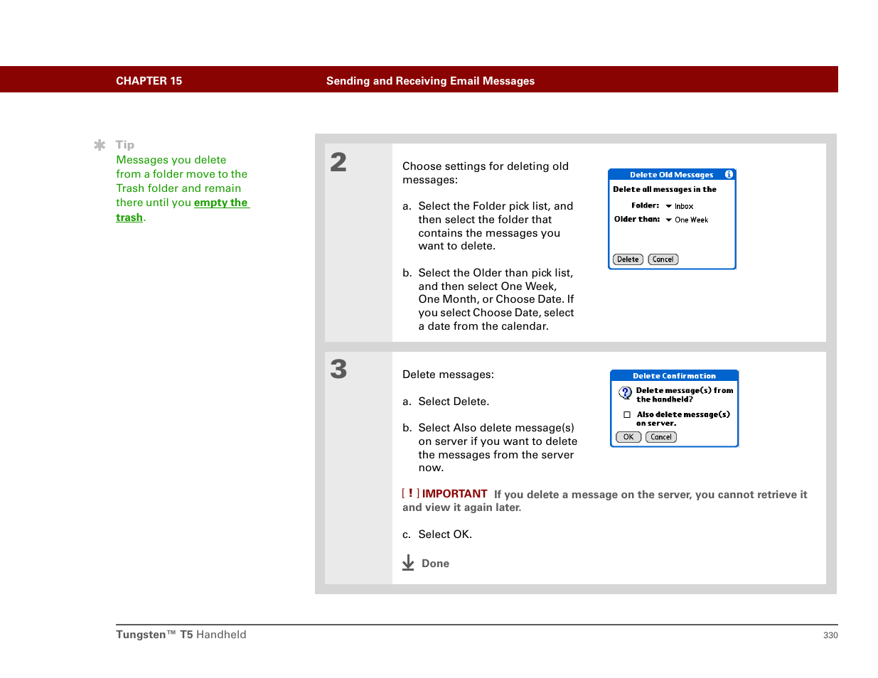 Palm T5 User Manual | Page 352 / 675