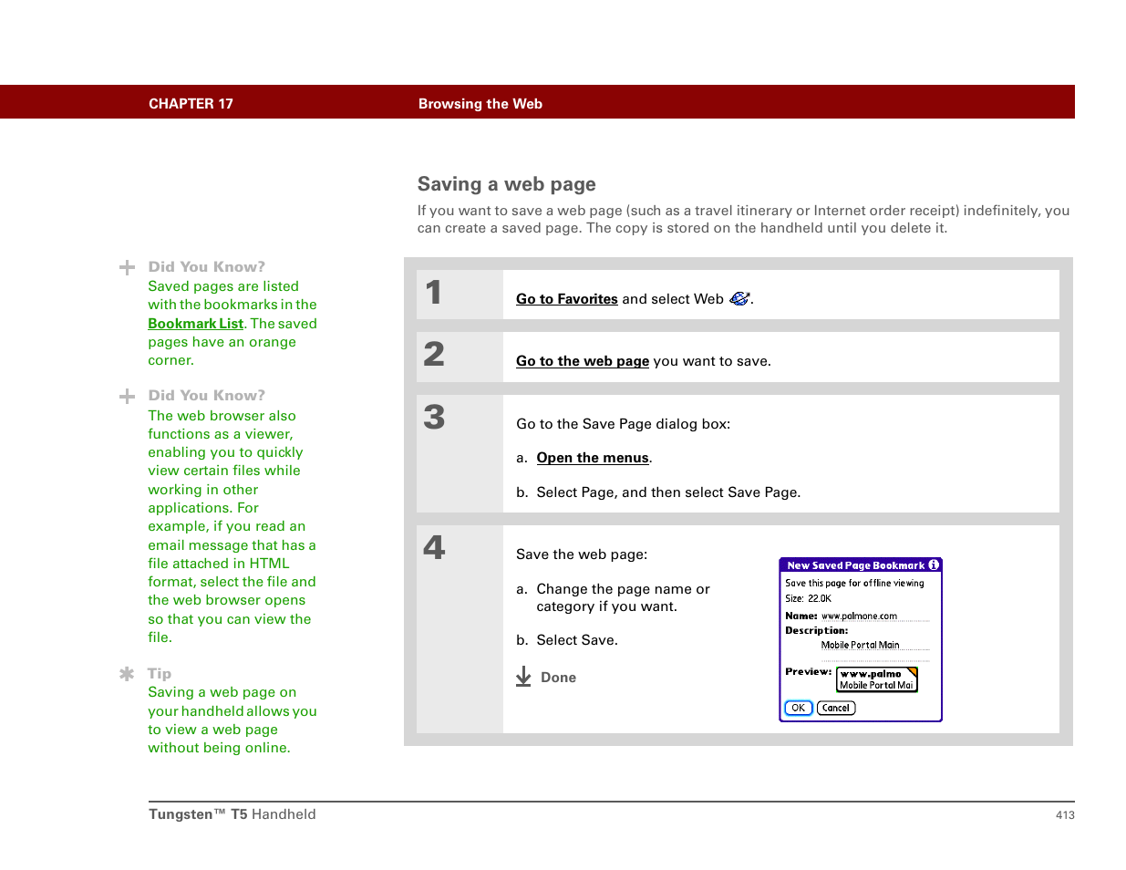 Palm T5 User Manual | Page 435 / 675