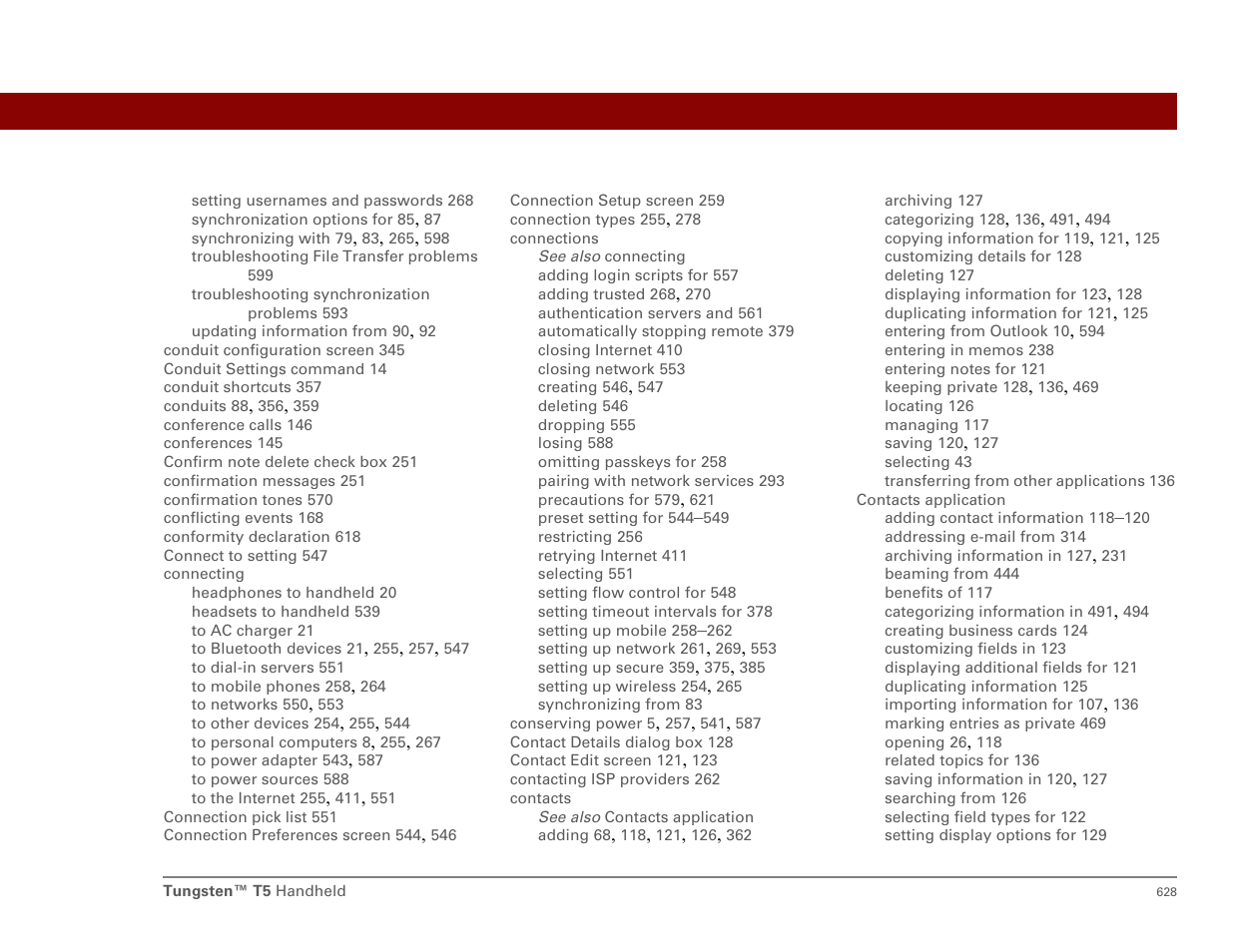 Palm T5 User Manual | Page 650 / 675