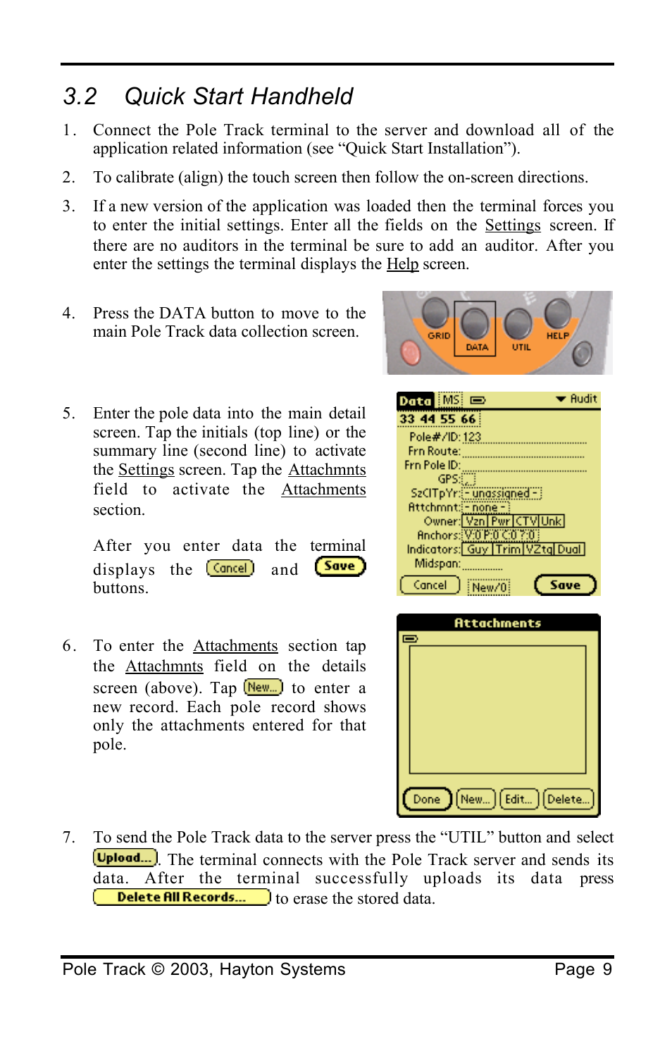 2 quick start handheld | Palm HPK012 User Manual | Page 13 / 37