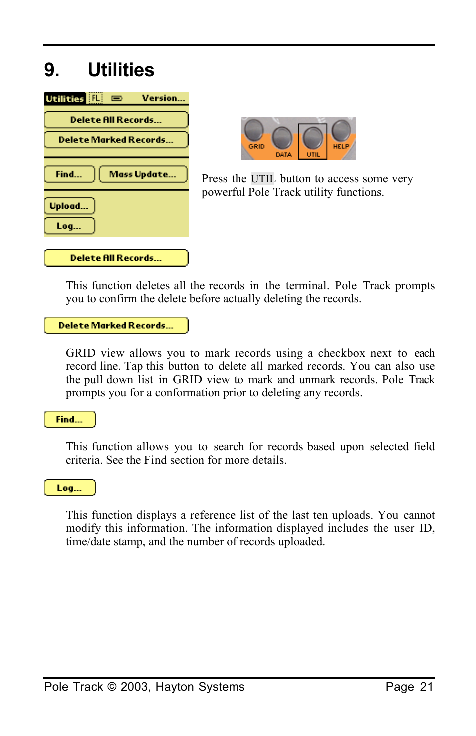 Utilities | Palm HPK012 User Manual | Page 25 / 37