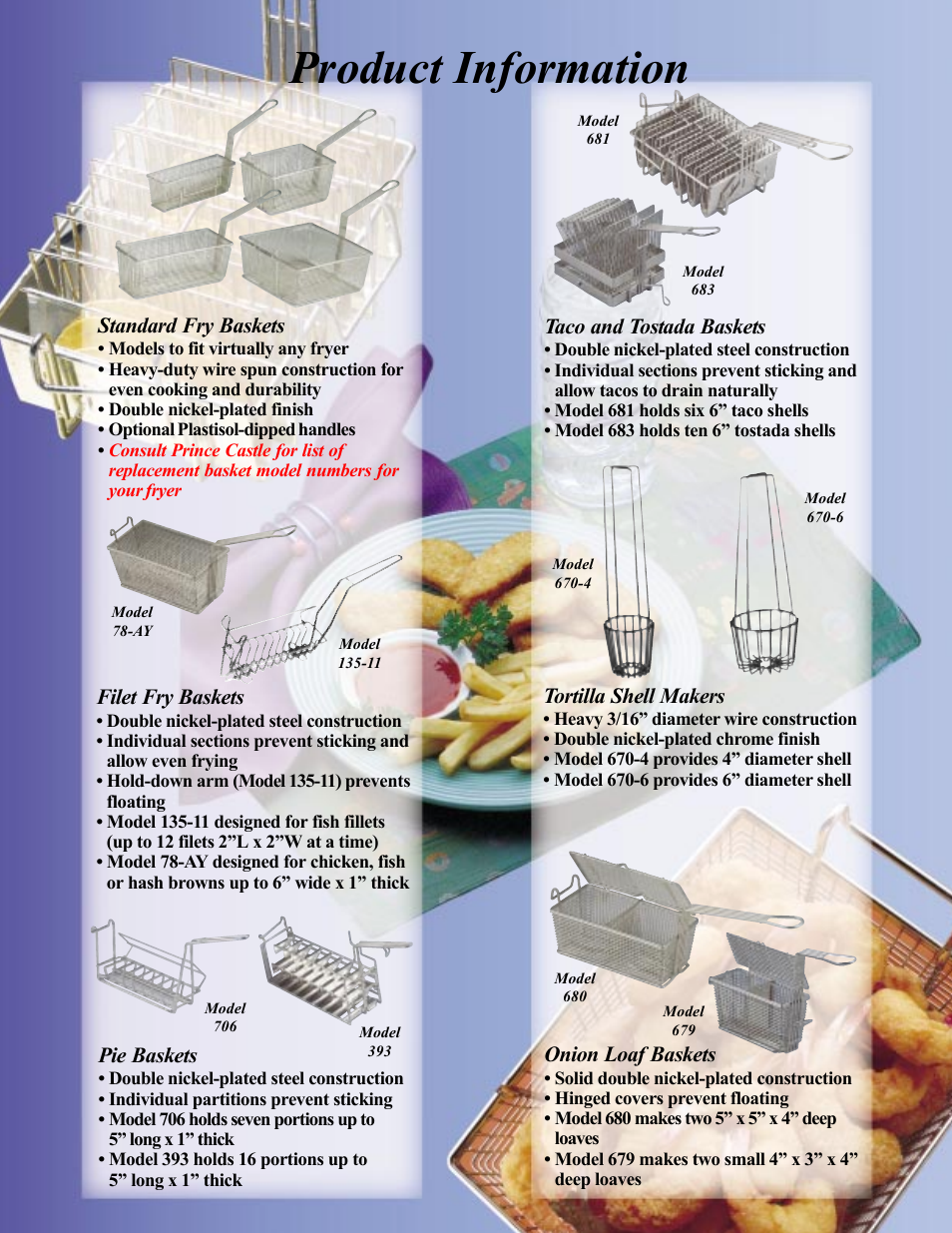 Product information | Prince Castle 670-4 User Manual | Page 3 / 4