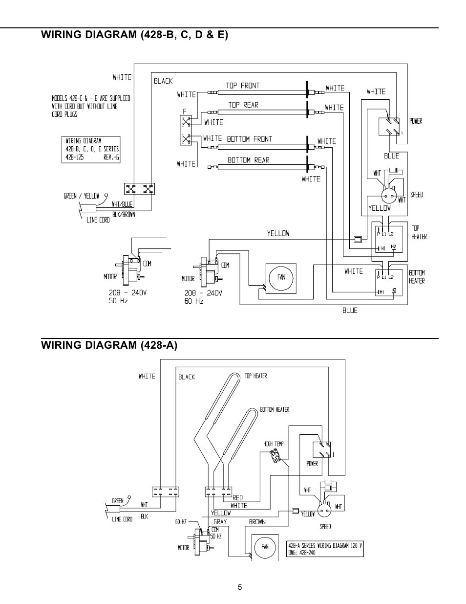 Prince Castle 428-D User Manual | Page 5 / 8