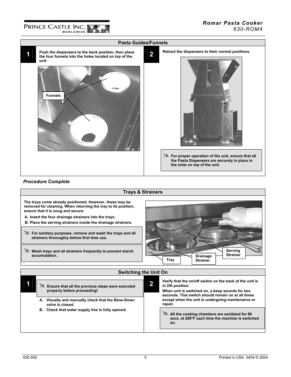 Prince Castle 630-ROM4 User Manual | Page 5 / 9