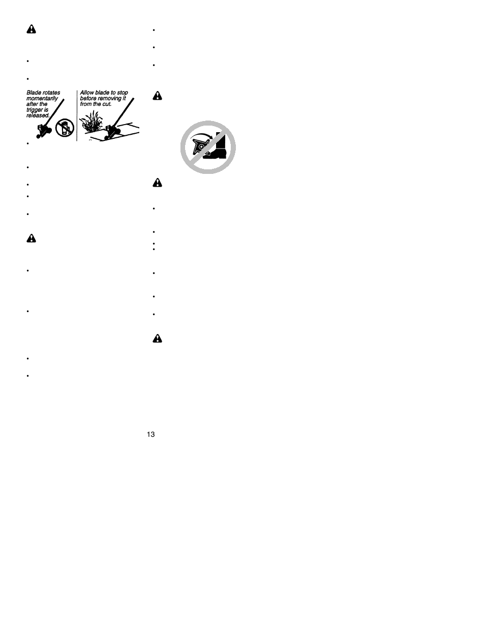 Poulan PPB300 User Manual | Page 13 / 20