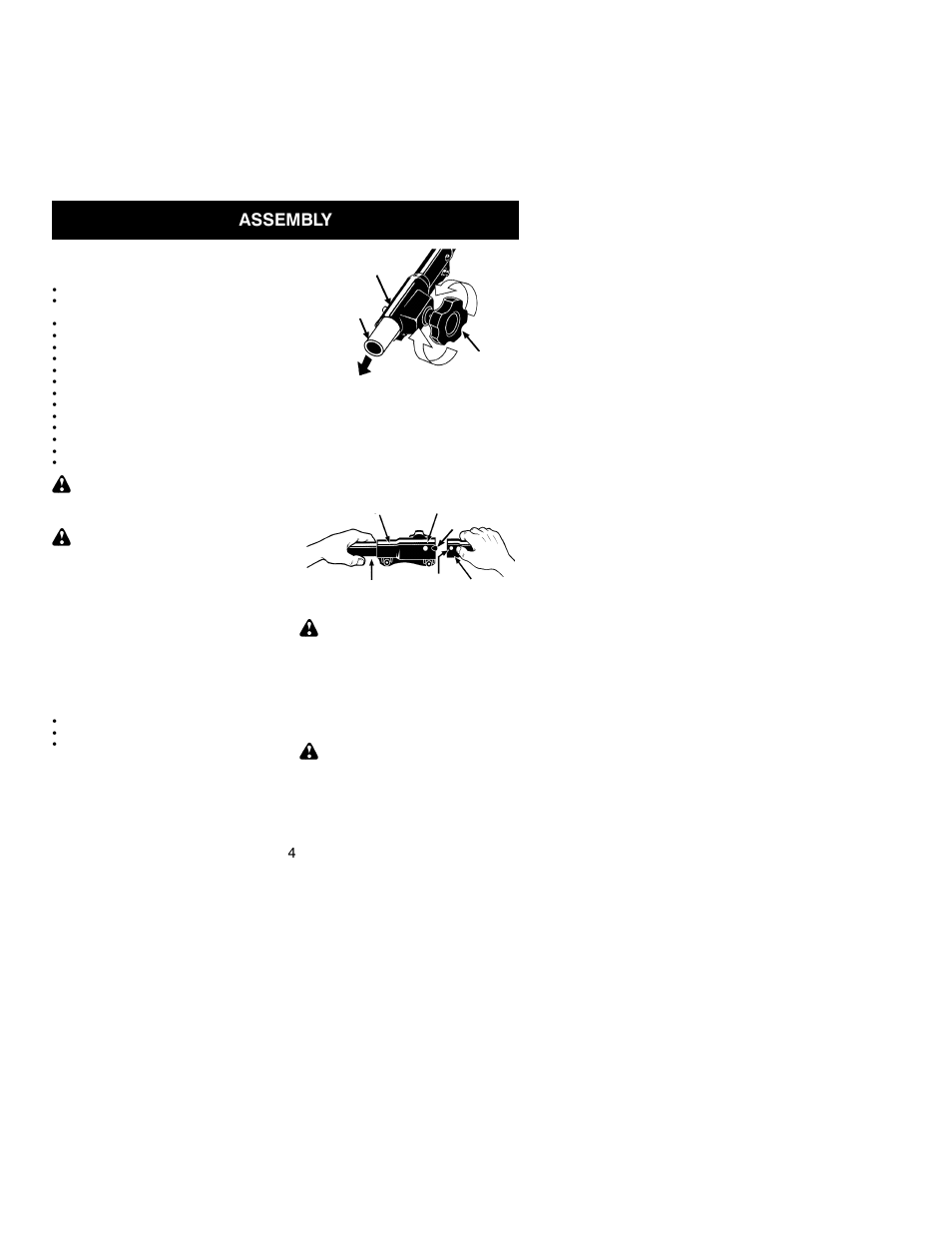 Assembly | Poulan PPB300 User Manual | Page 4 / 20