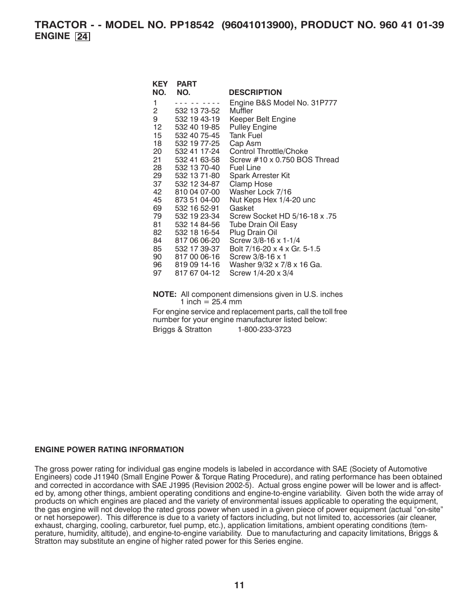 Poulan 96041013900 User Manual | Page 11 / 17