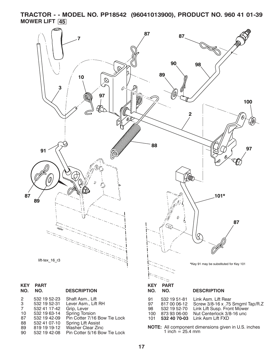 Poulan 96041013900 User Manual | Page 17 / 17