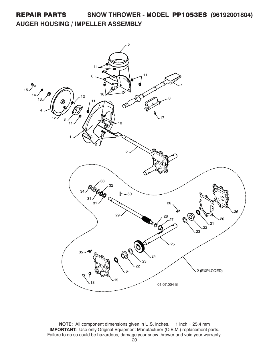 Poulan 96192001804 User Manual | Page 20 / 40