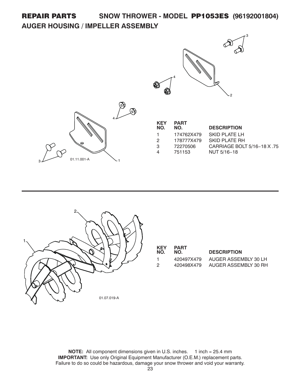 Poulan 96192001804 User Manual | Page 23 / 40
