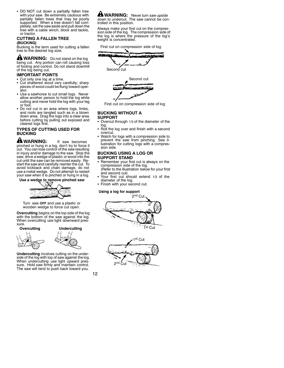 Poulan 260 User Manual | Page 12 / 17